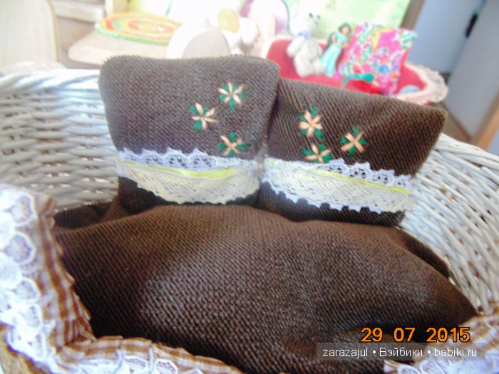 Айкин мастер класс - кроватка для куклы из корзиночки