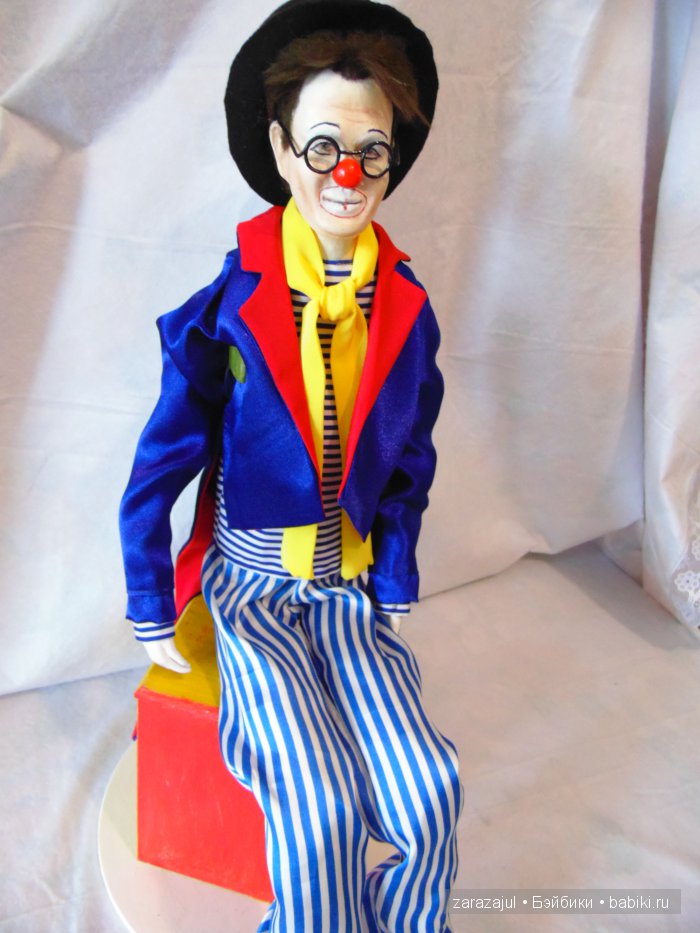 Портретная авторская кукла - клоун (фото 6)