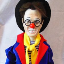 Портретная авторская кукла - клоун