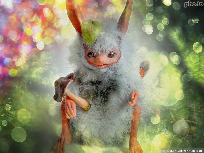 Шушанчик — Игрушки в смешанной технике (мех и глина): Арт (фото 3)