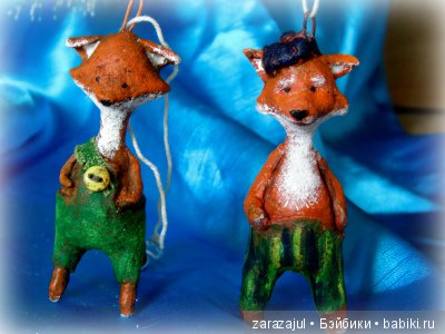 Елочные игрушки из папье-маше