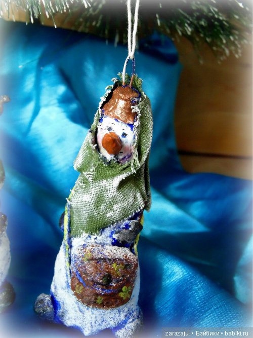 Елочные игрушки из папье-маше