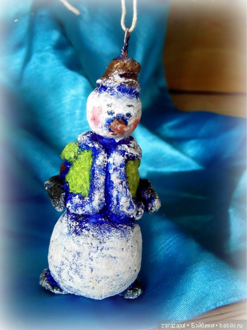 Елочные игрушки из папье-маше