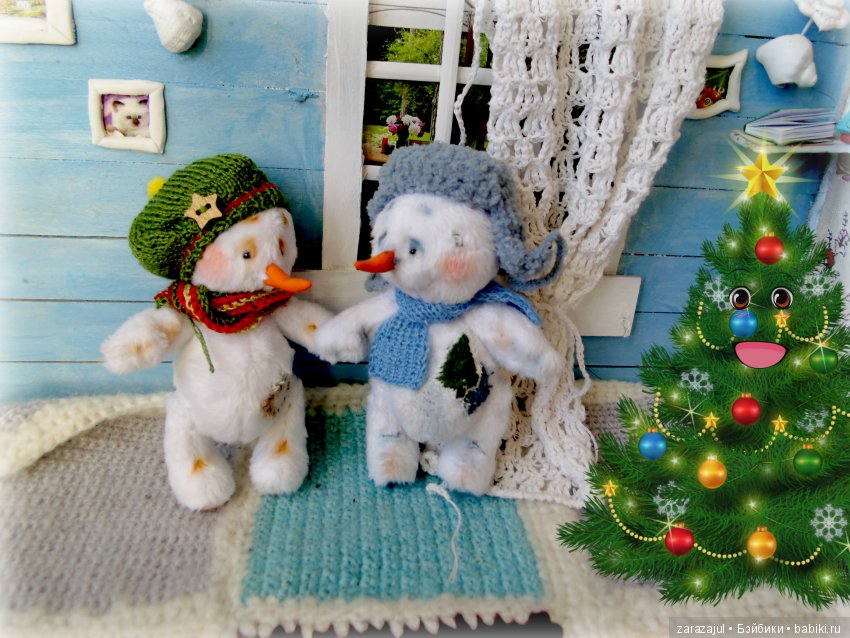 Новые малыши снеговички — Авторские мишки Тедди и друзья: фото (фото 7)