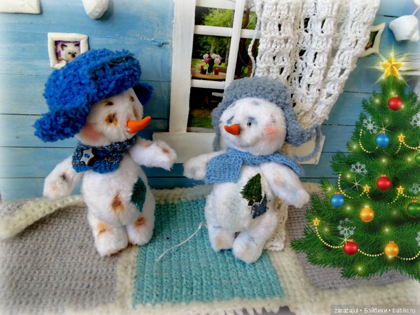 Новые малыши снеговички — Авторские мишки Тедди и друзья: фото (фото 5)