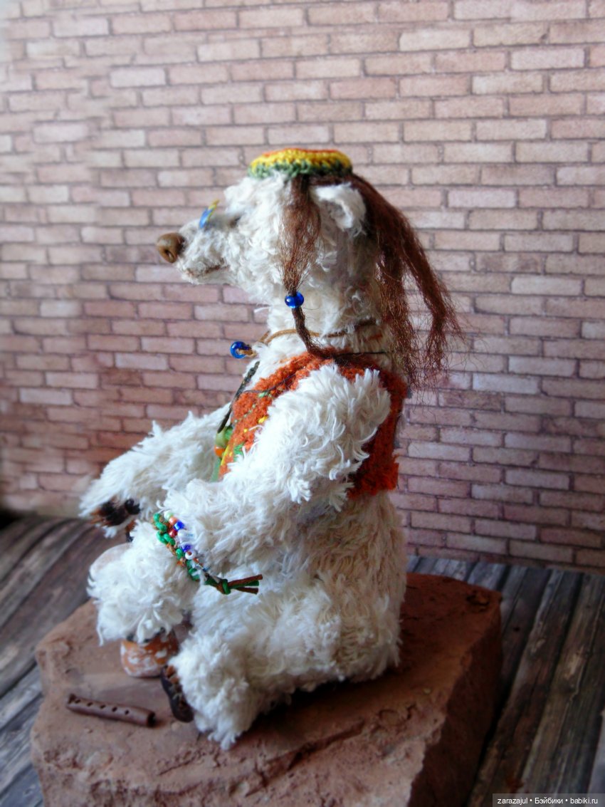 Медведь хиппи — Авторские мишки Тедди и друзья: фото (фото 4)