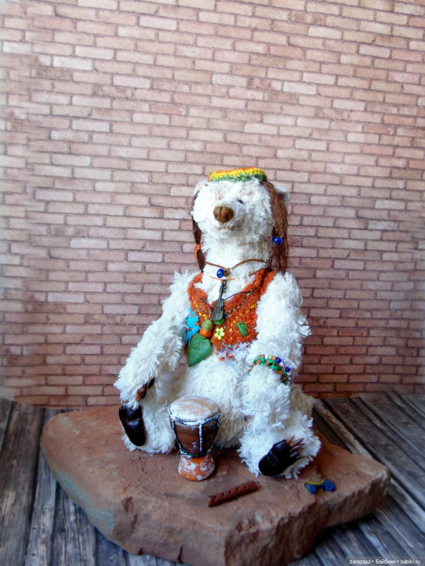 мишка тедди, тедди, медведь, хиппи