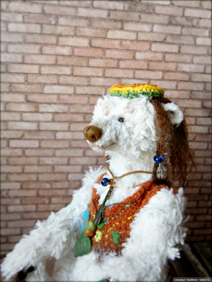 Медведь хиппи — Авторские мишки Тедди и друзья: фото