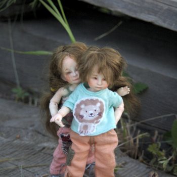 Зюзики - Яська и Лешка. Братик и сестричка