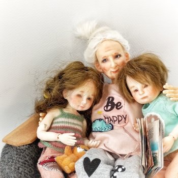 Эм и внуки. Потихоньку воплощаем мечту о большой кукольной семье