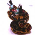 Игрушка-змеюшка на кукольную елку