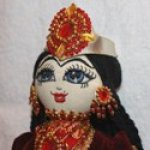 Современная национальная текстильная кукла ручной работы. Ширин