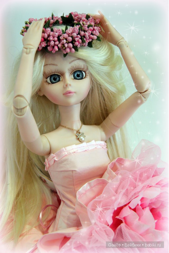 Платье-цветок. Одежда  для кукол своими руками