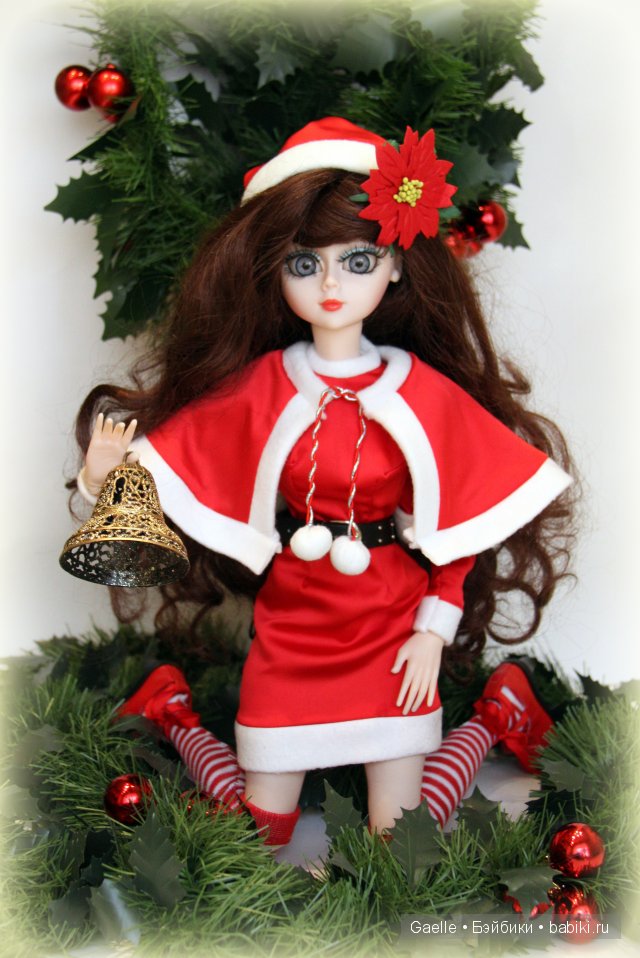 Рождественский костюм для куклы (фото 4)