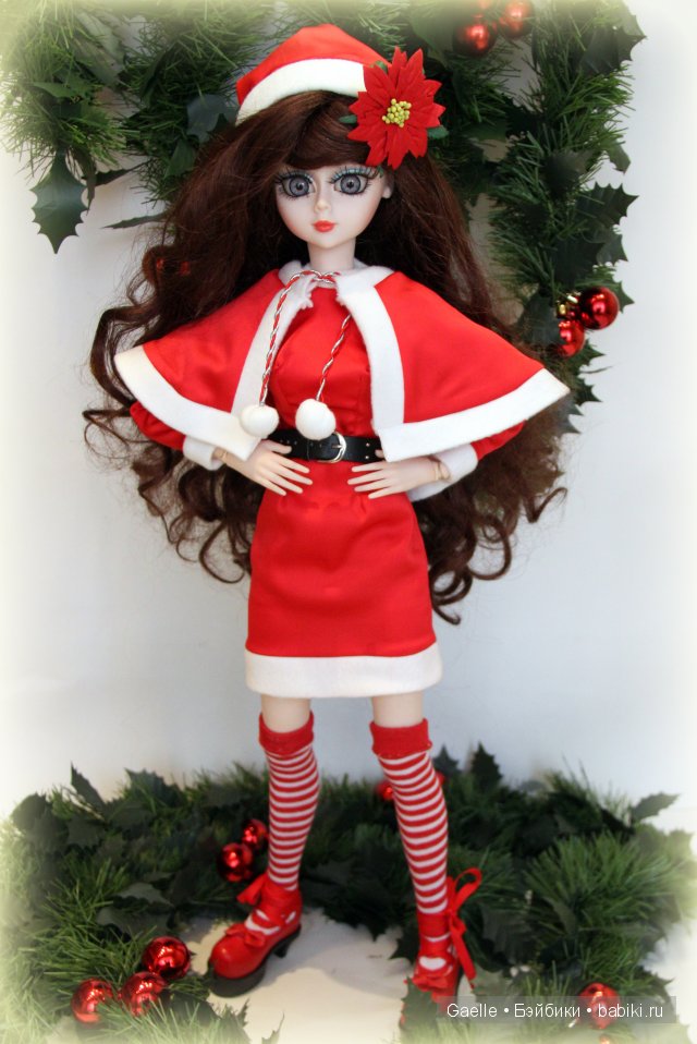 Рождественский костюм для куклы