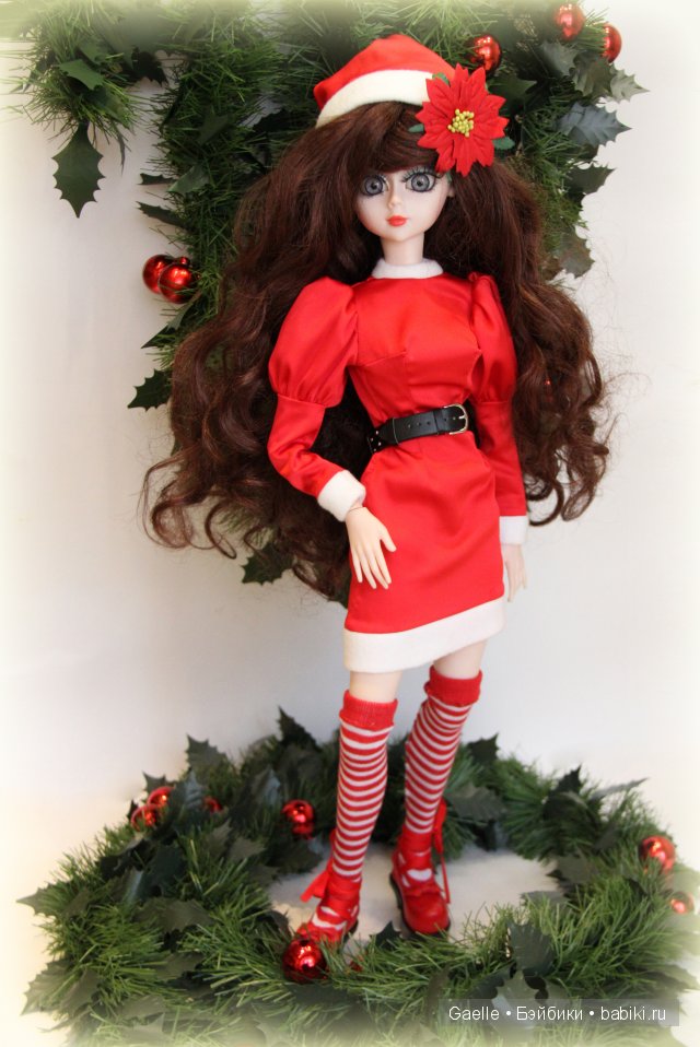 Рождественский костюм для куклы (фото 5)