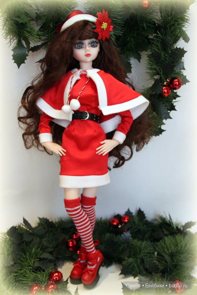 Рождественский костюм для куклы (фото 2)