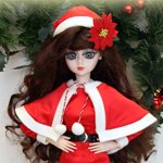 Рождественский костюм для куклы