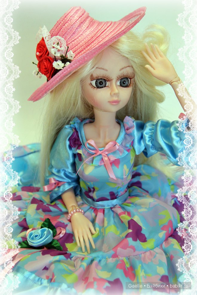 Голубая нежность — Одежда и обувь для кукол своими руками: фото (фото 4)