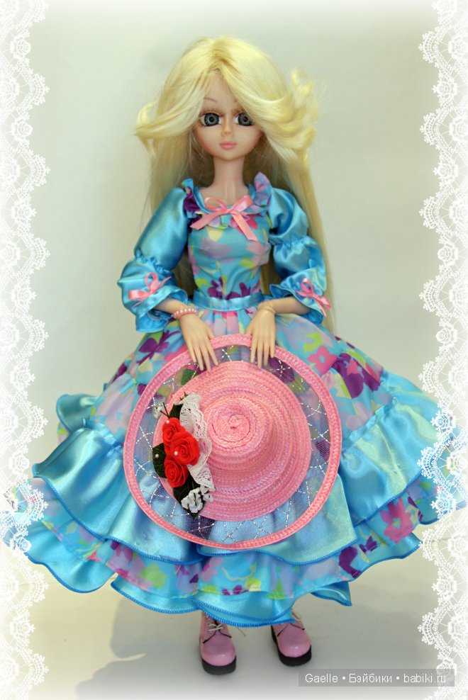 Голубая нежность — Одежда и обувь для кукол своими руками: фото (фото 7)