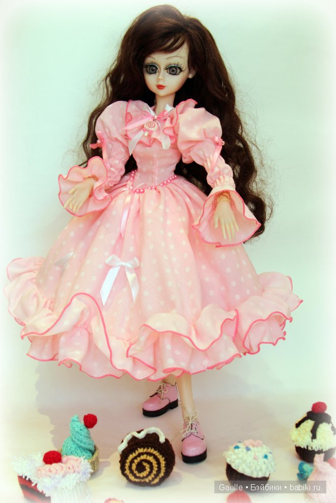 Зефирное платье — Одежда и обувь для кукол своими руками: фото (фото 10)