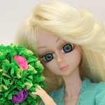 Вязаное платье цвета мяты