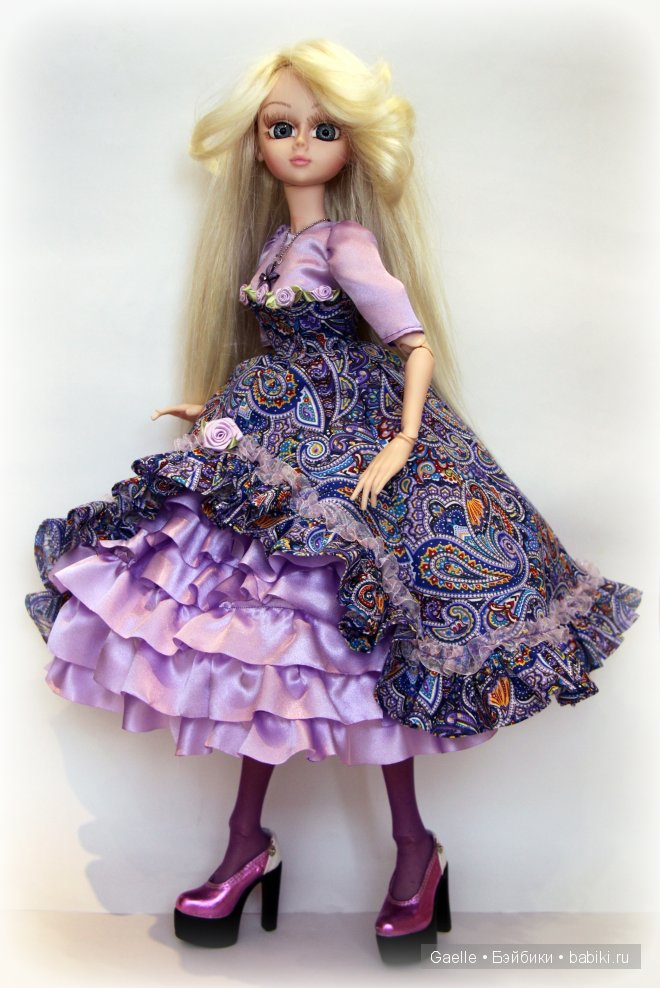 Нежный фиалковый — Одежда и обувь для кукол своими руками: фото (фото 5)