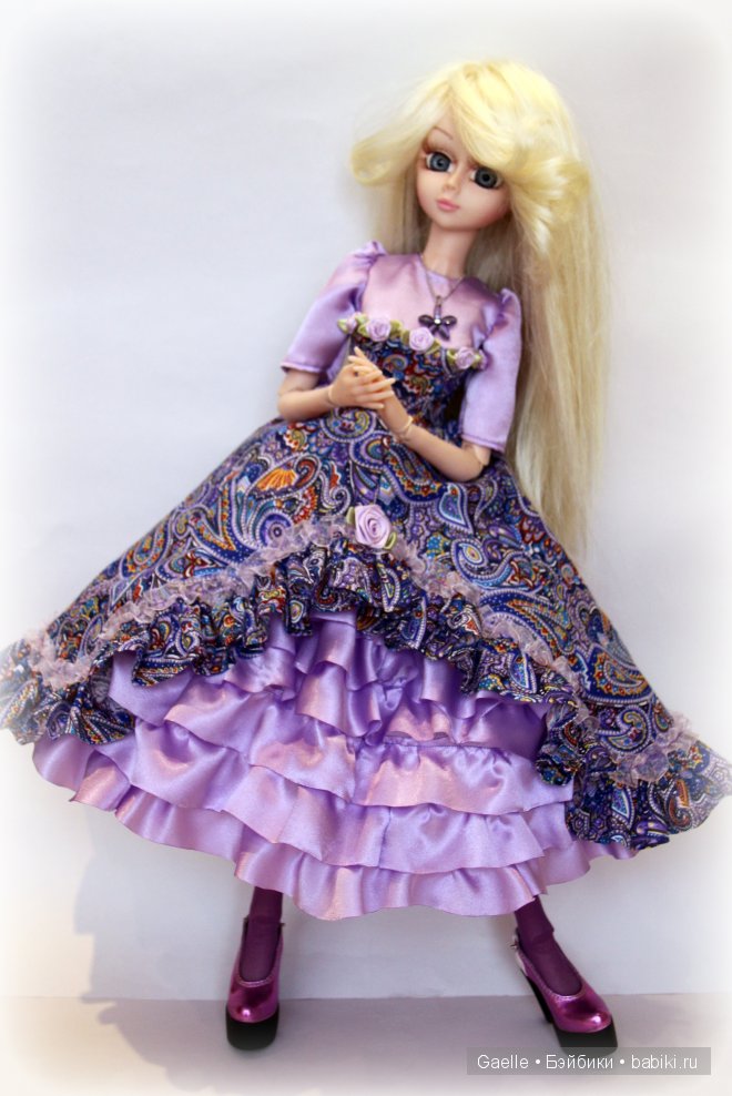 Нежный фиалковый — Одежда и обувь для кукол своими руками: фото (фото 8)