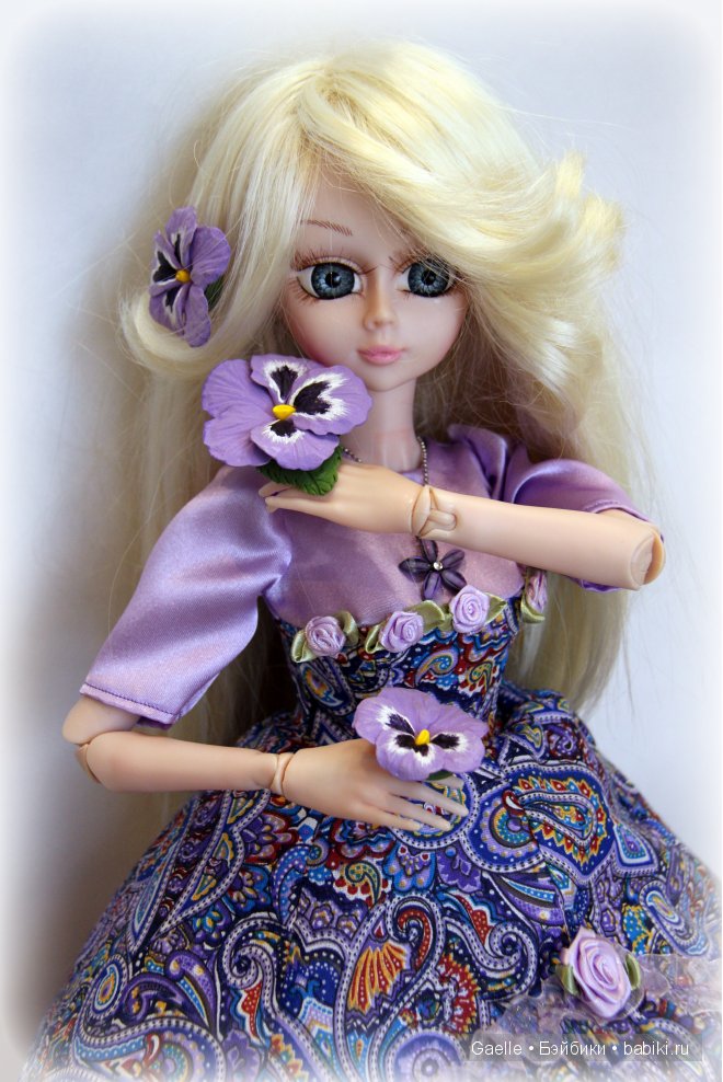 Нежный фиалковый — Одежда и обувь для кукол своими руками: фото (фото 7)