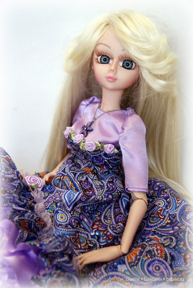 Нежный фиалковый — Одежда и обувь для кукол своими руками: фото (фото 4)