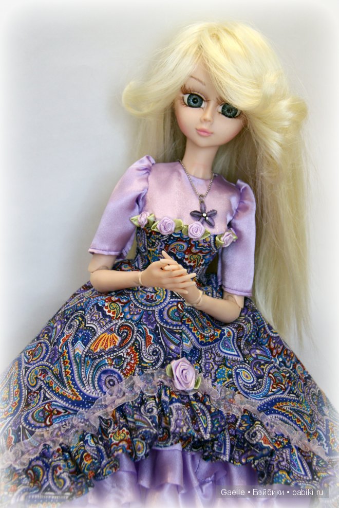 Нежный фиалковый — Одежда и обувь для кукол своими руками: фото (фото 2)
