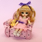 Розовое кресло. Мебель для кукол своими руками