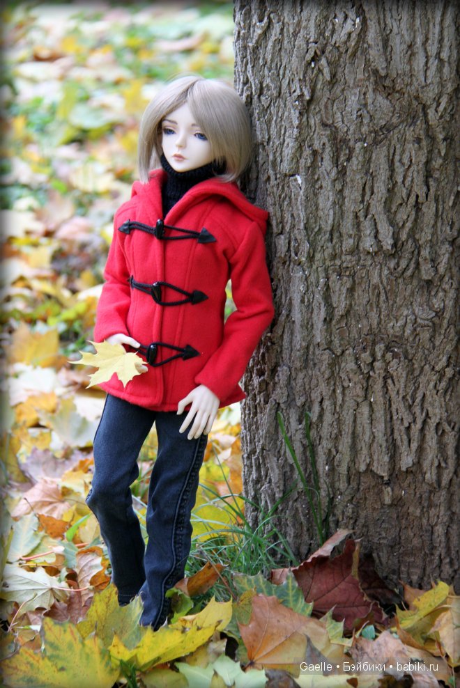 Яркая осень. Мужское пальто для BJD