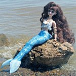 Костюм русалки для шарнирной куклы