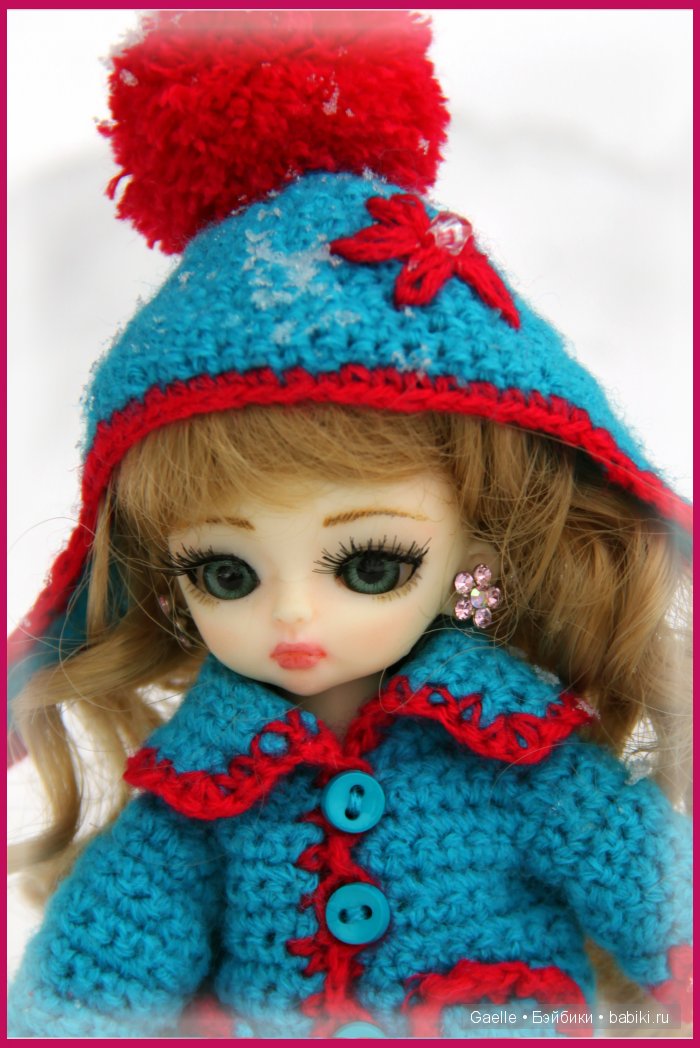 Снежные игры. Зимний нарядик для малышки бжд (фото 6)