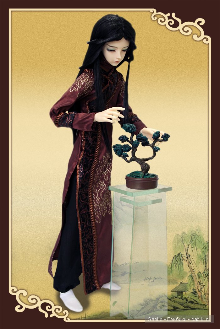 Китайский наряд и бонсай для куклы BJD (фото 6)