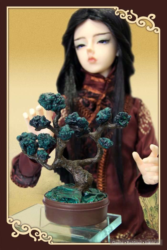 Китайский наряд и бонсай для куклы BJD (фото 7)