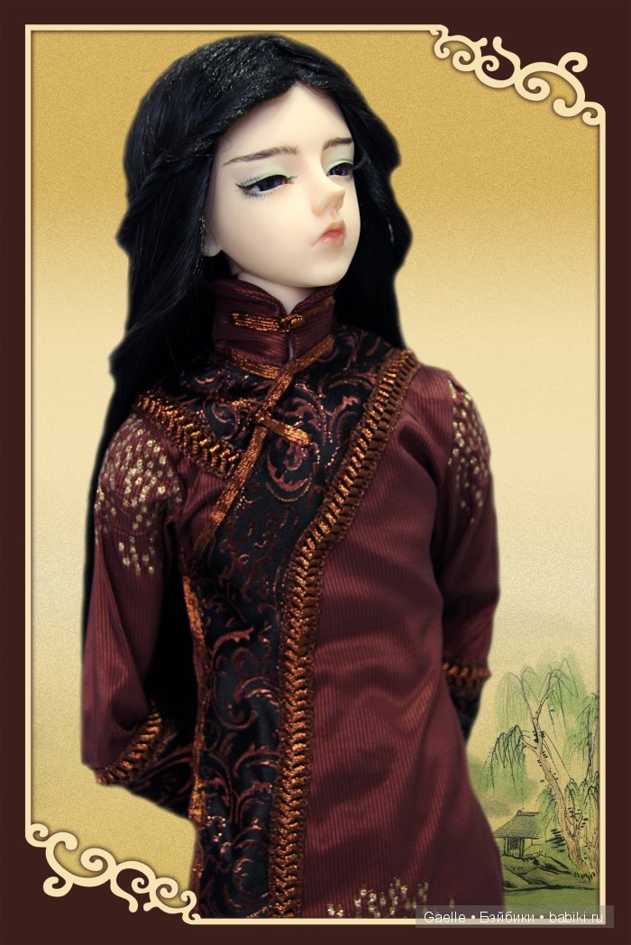 Китайский наряд и бонсай для куклы BJD (фото 2)