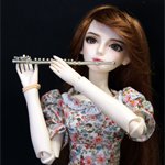 Моя новая кукла. Образ юной флейтистки