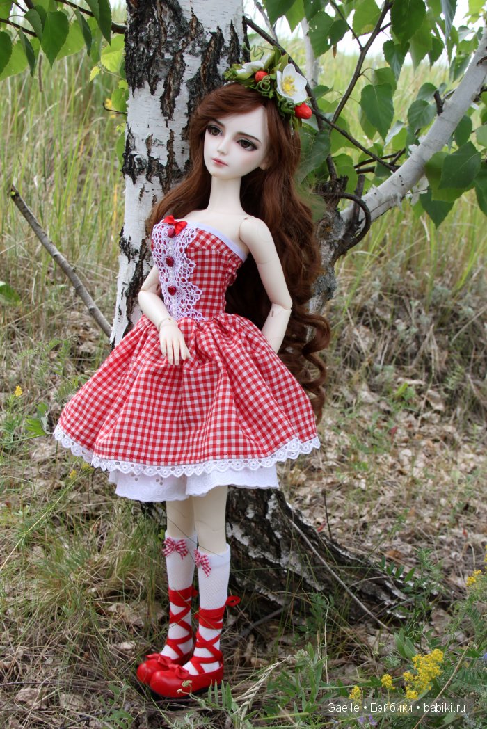 Ягода-клубничка. Наряд для куклы BJD (фото 3)