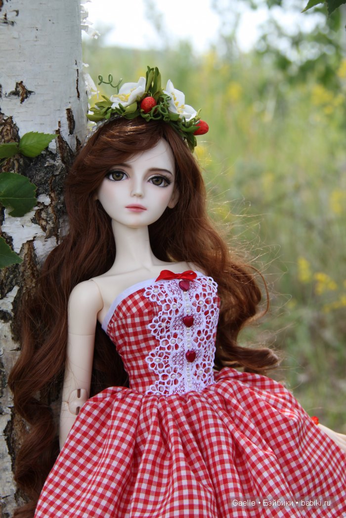 Ягода-клубничка. Наряд для куклы BJD (фото 2)
