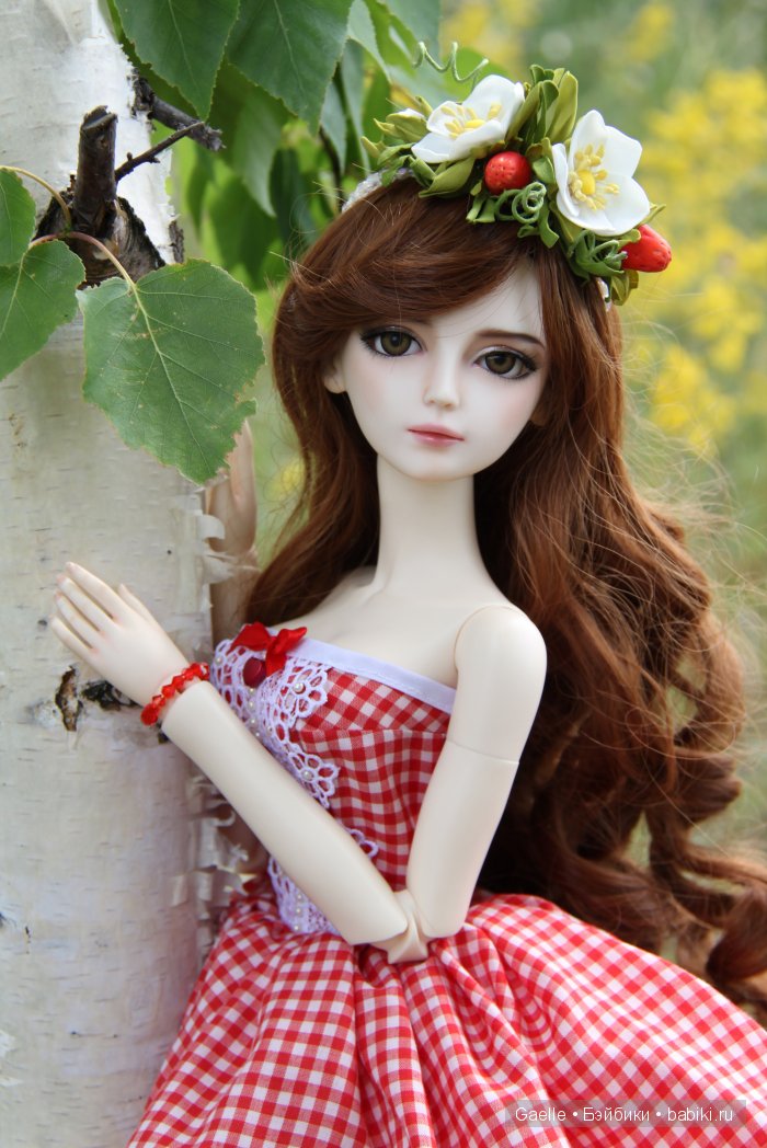Ягода-клубничка. Наряд для куклы BJD (фото 8)