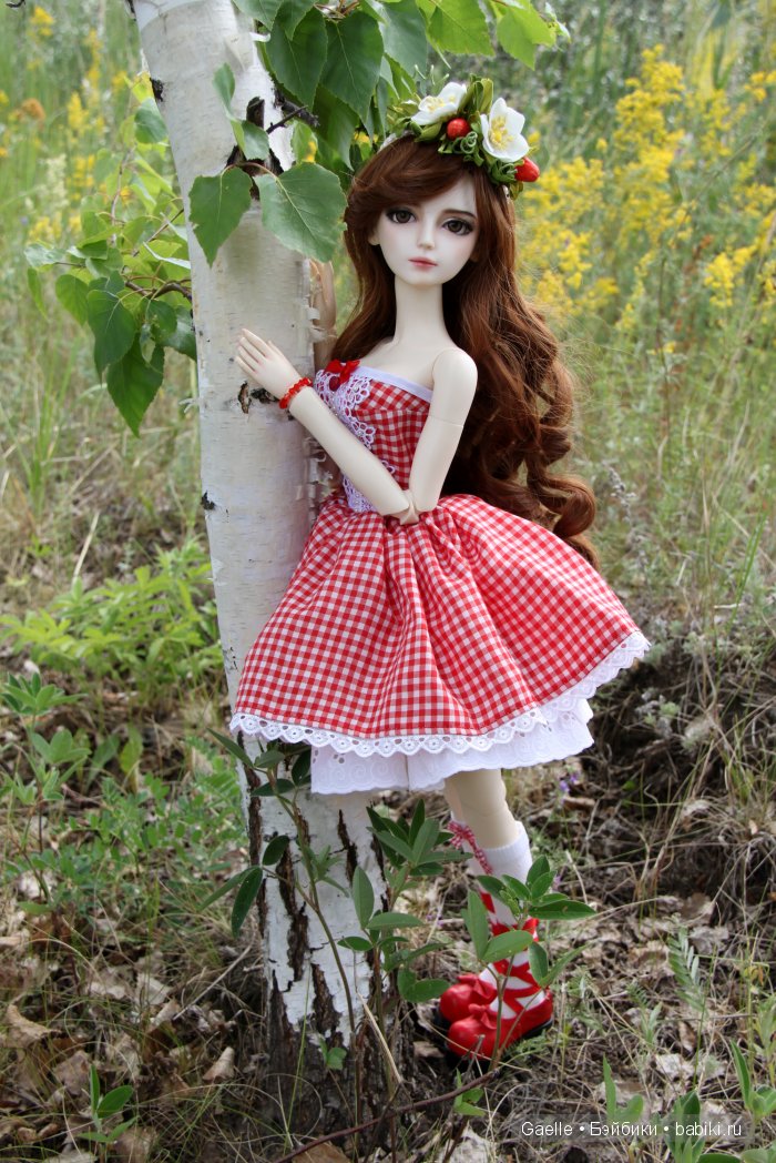 Ягода-клубничка. Наряд для куклы BJD (фото 7)