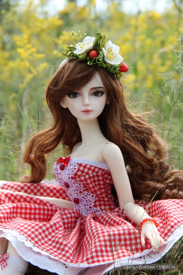 Ягода-клубничка. Наряд для куклы BJD (фото 6)