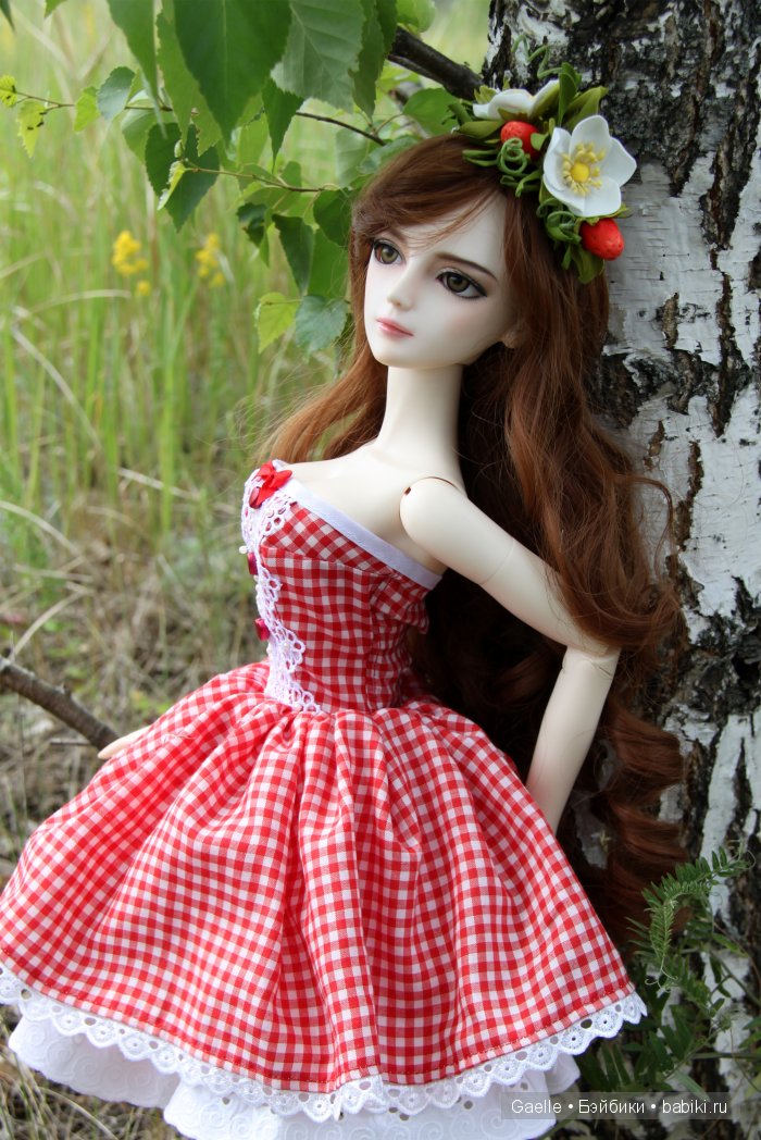 Ягода-клубничка. Наряд для куклы BJD (фото 10)