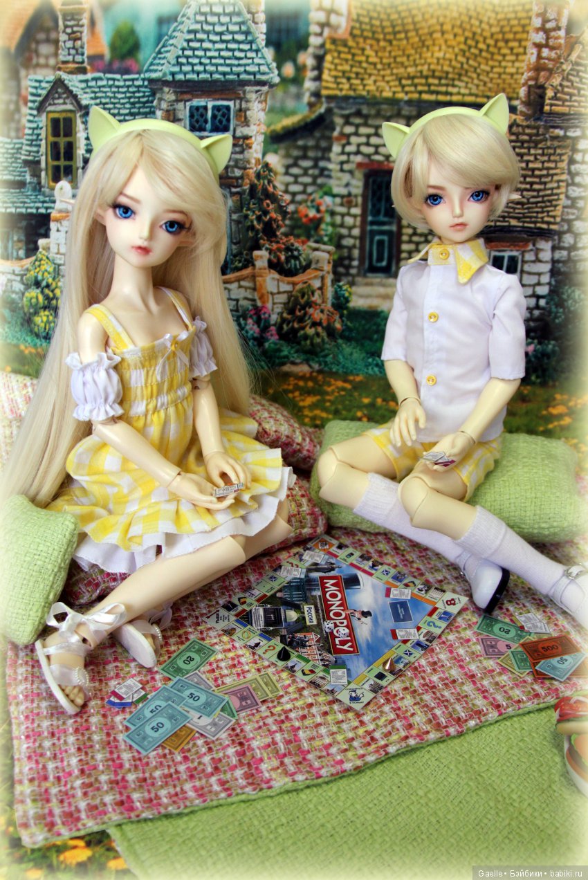 Воспоминания о лете. Солнечный пикник двойняшек BJD (фото 8)