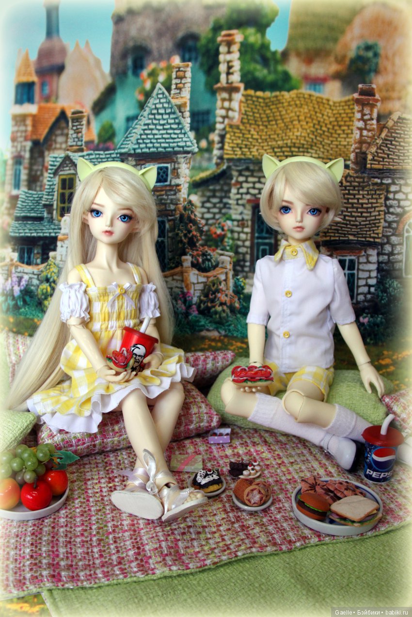 Воспоминания о лете. Солнечный пикник двойняшек BJD