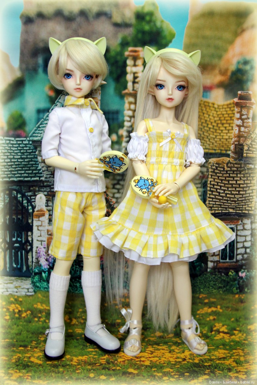 Воспоминания о лете. Солнечный пикник двойняшек BJD