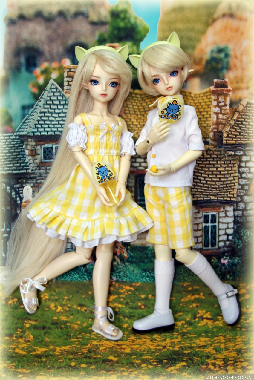 Воспоминания о лете. Солнечный пикник двойняшек BJD