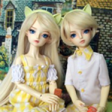 Воспоминания о лете. Солнечный пикник двойняшек BJD